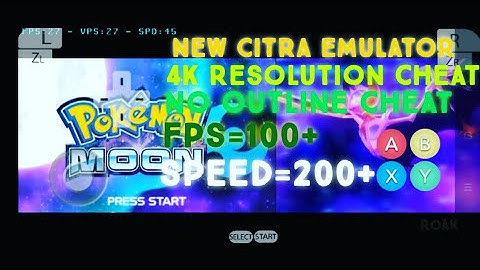 Citra Mmj new version Fix lag fix sped fix all problems Pokemon Sun and Moon on Android