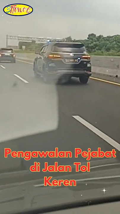 Pengawalan Pejabat di Jalan Tol Keren #shorts