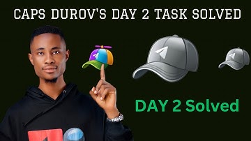 Caps Durov’s Airdrop - Day 2 Task Solved.