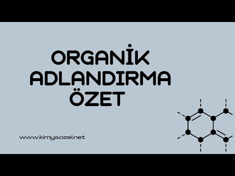 Video: Organik bileşiklerin Iupac adlarını nasıl yazıyorsunuz?