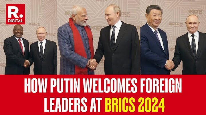How Putin Welcomes Foreign Leaders Ahead Of Brics Summit In Kazan, Russia