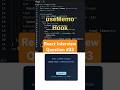 useMemo Hook | React Interview Question | #shorts #reactjs #webdeveloper #frontend #javascript