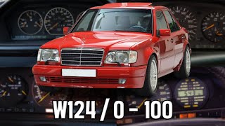 Mercedes Benz W124 (0-100 KM/H) (0-60 MPH) ACCELERATION BATTLE