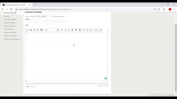 Sending Broadcast Messages With NING