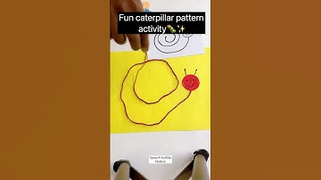 Caterpillar pattern craft activity for kids🐛Teach pattern matching in a fun way✨🌈#kids  #activity
