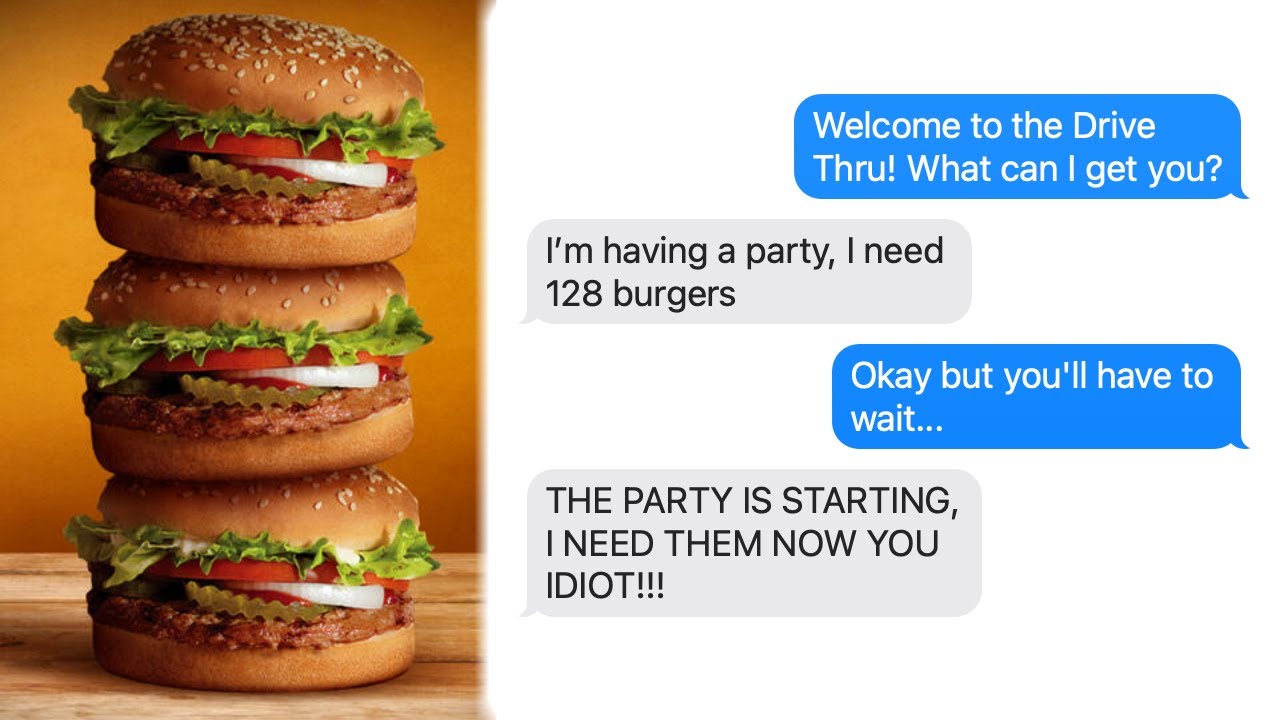 r/EntitledParents - Karen Orders 128 Burgers At Drive Thru & Loses It When Told To Wait!