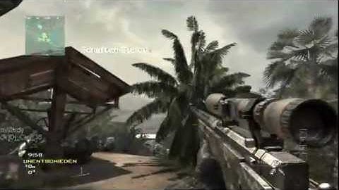 MW3: 360 Across The Map Throwing Knife Kill (Silent Shot)