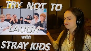 REACTING TO - TRY NOT TO LAUGH CHALLENGE | Stray Kids You laugh? You lose! Challenge #2 | drunk ver.