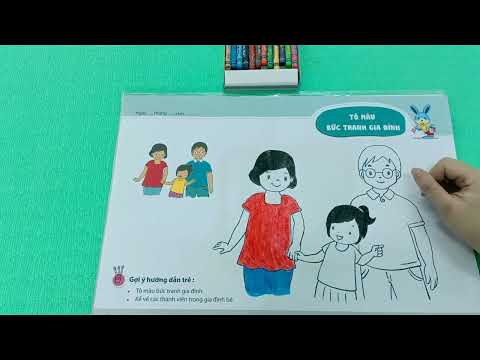 Video Tô màu bức tranh gia đình - youtube