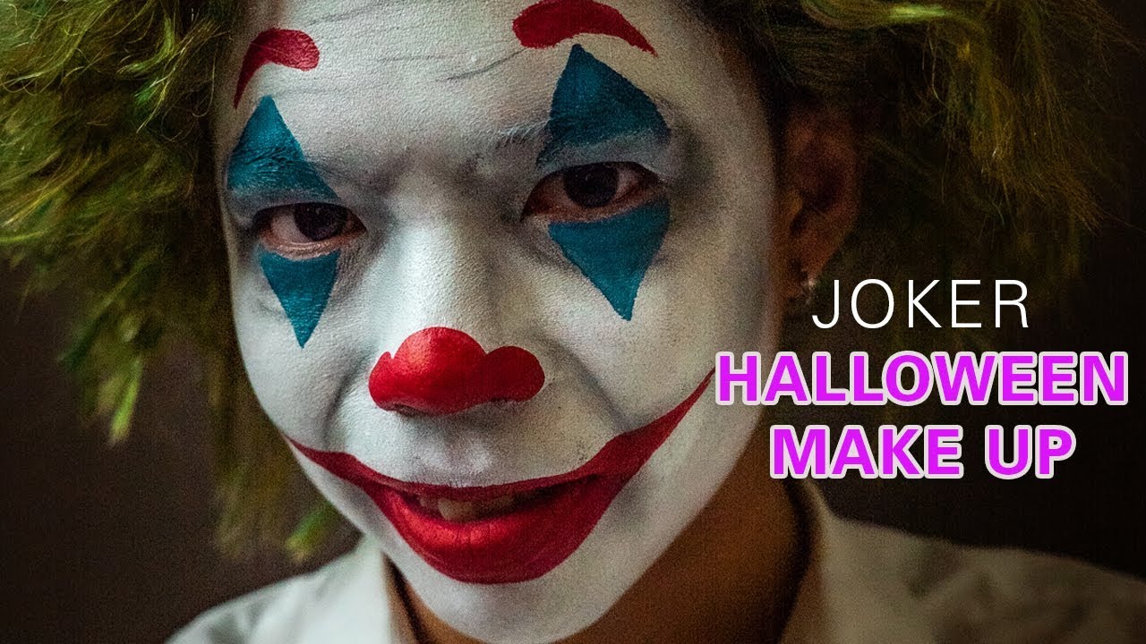 Easy Joker Halloween Face Paint Makeup TUTORIAL  CECILIA VUONG