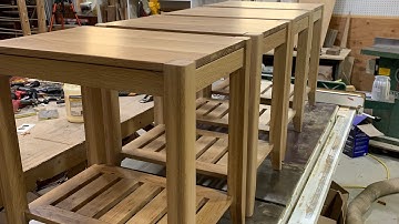 How I Built These White Oak End Tables