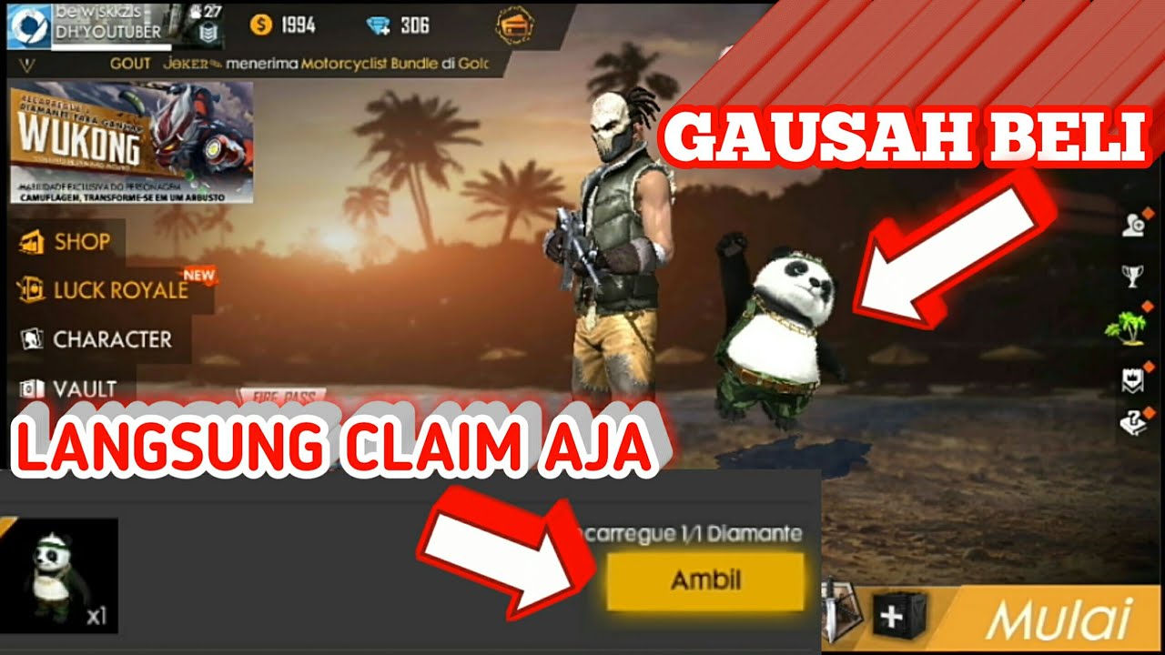 Pet Panda Gratis Claim Sekarang Juga Free Fire Indonesia