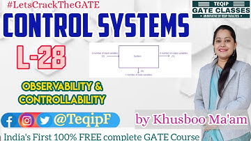 Lec-28 | EE/ECE | Control Systems by Khushboo Ma