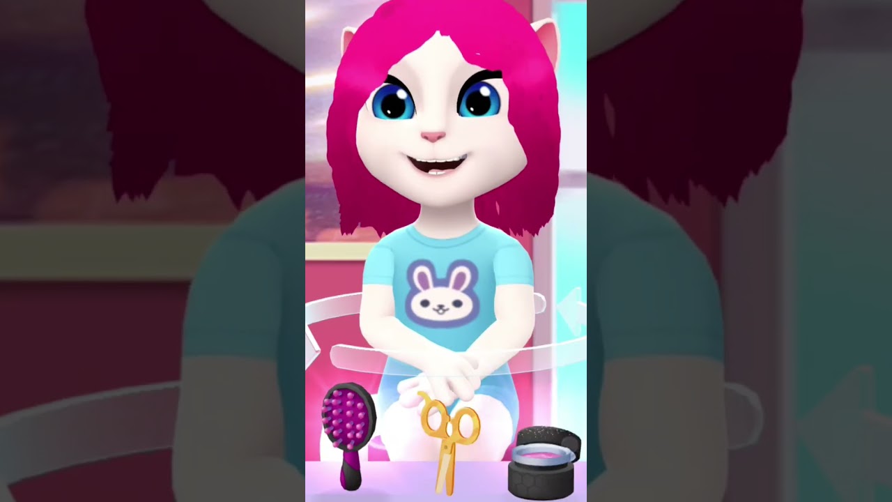 talking Angela new update hair salon 💗💗