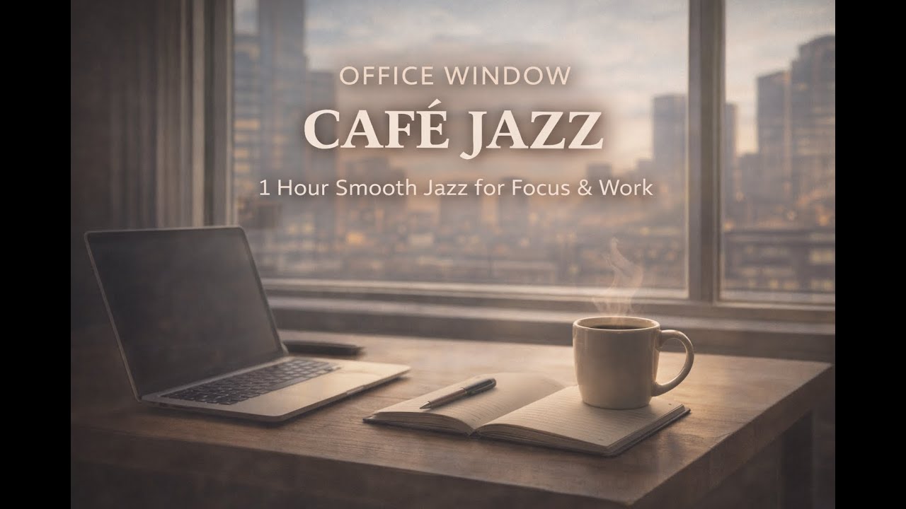 Office Window Café Jazz – 1 Hour Smooth Jazz for Focus & Work ☕🏙️