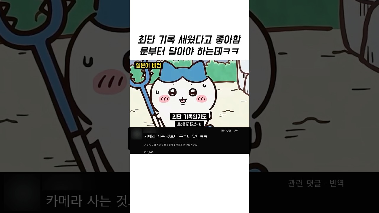 최단 기록 세웠다고 기뻐하지만 정작 문은 안 달아서 난리 난 하치와레