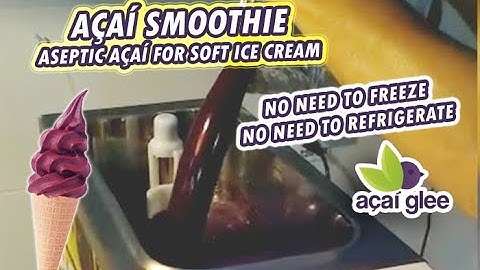 Ready-made Acai Pulp for your Express/Soft Ice Cream Machine (Pulp in aseptic packaging Açaí Glee)