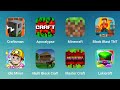 Craftsman, Apocalypse, Minecraft, Block Blast TNT, Idle Miner, Multi Craft, Master Craft, Lokicraft