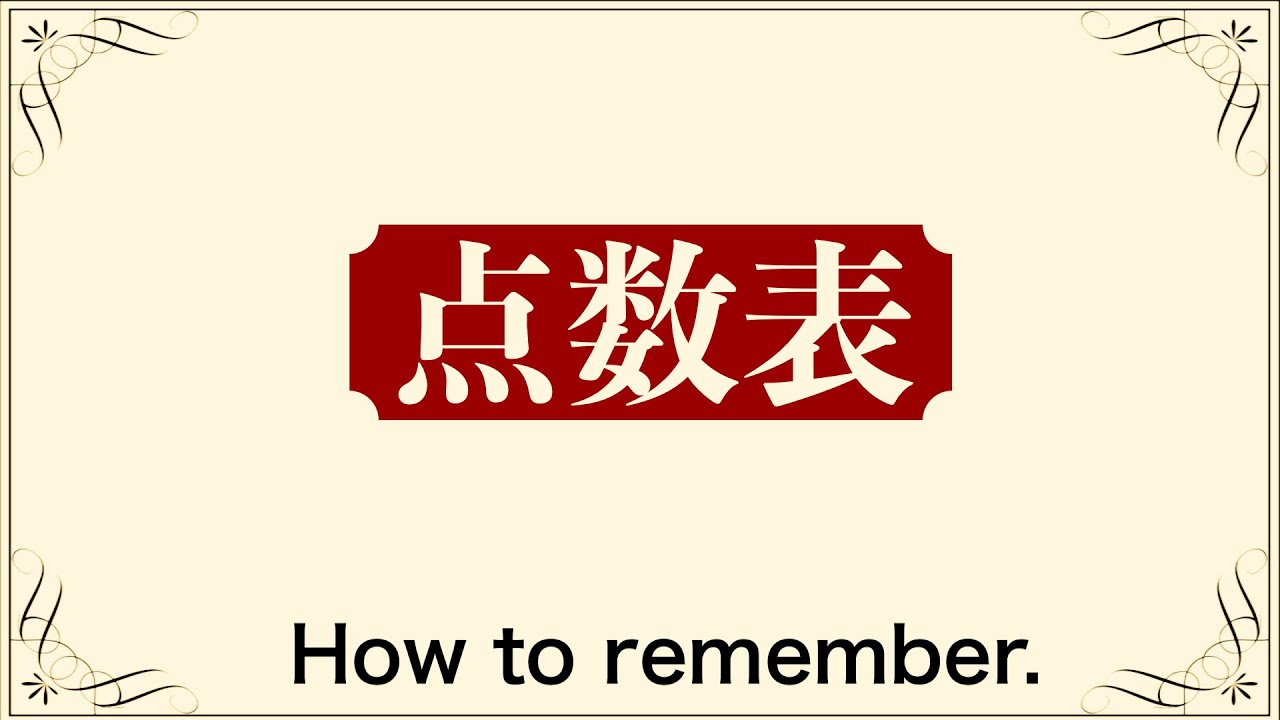 麻雀初心者講座】点数表の見方&覚え方 - YouTube