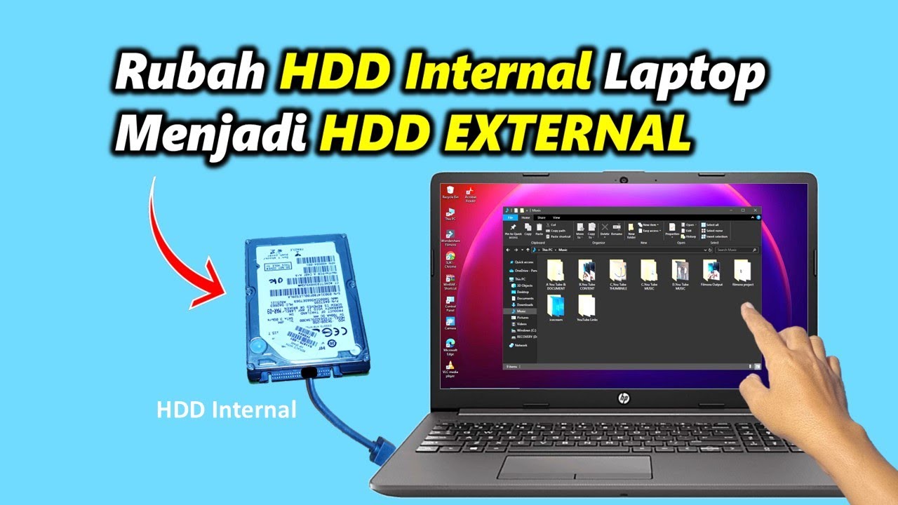Cara Merubah Harddisk Internal Laptop Menjadi Hardisk External