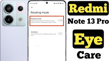 How to turn on reading mode on Redmi Note 13 Pro 5G || Redmi Note 13 Pro 5G reading mode ||