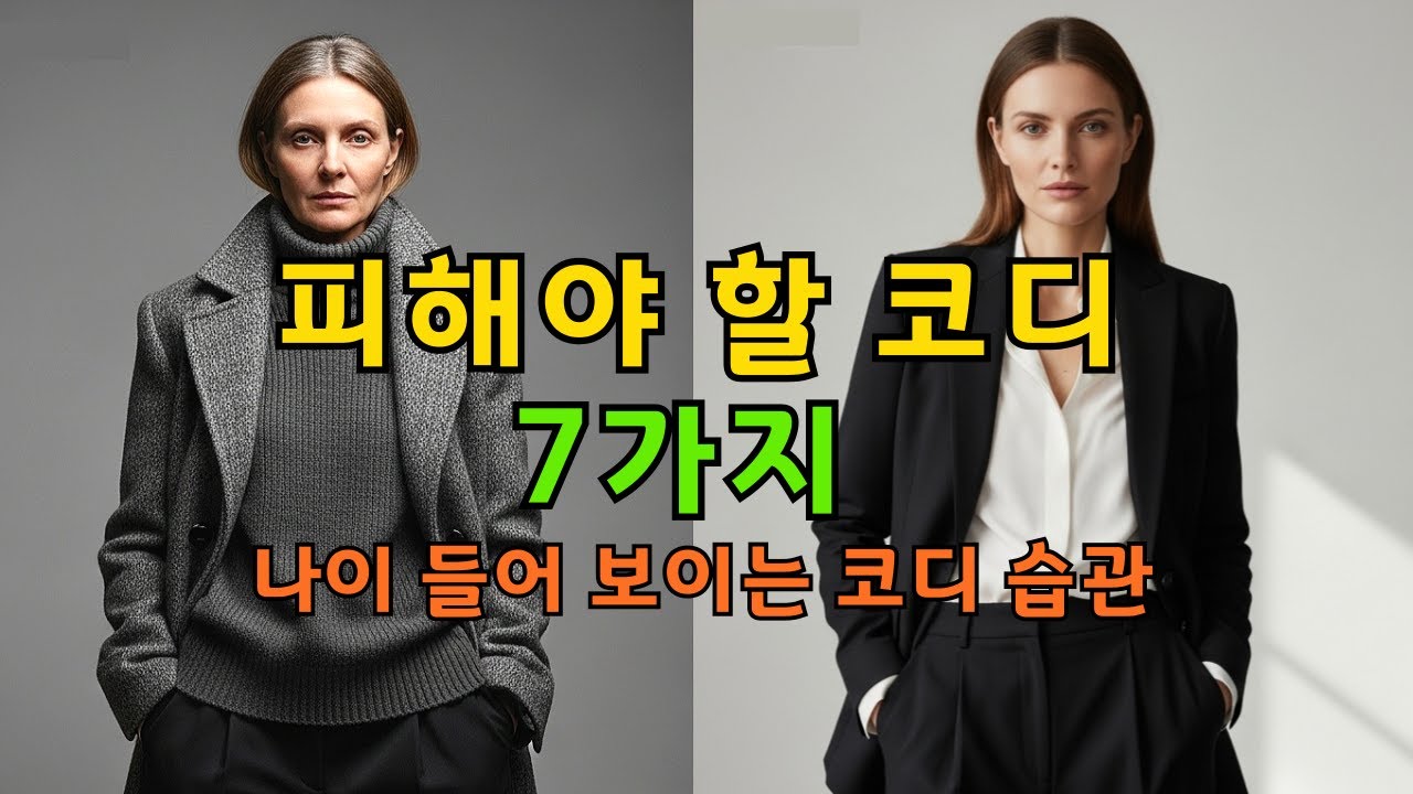 이렇게 입으면 손해입니다｜나이 들어 보이는 코디 습관 #40대패션 #50대패션 #여성패션 #데일리코디 #유행안타는코디 #옷입는법 #랄라라패션뷰티