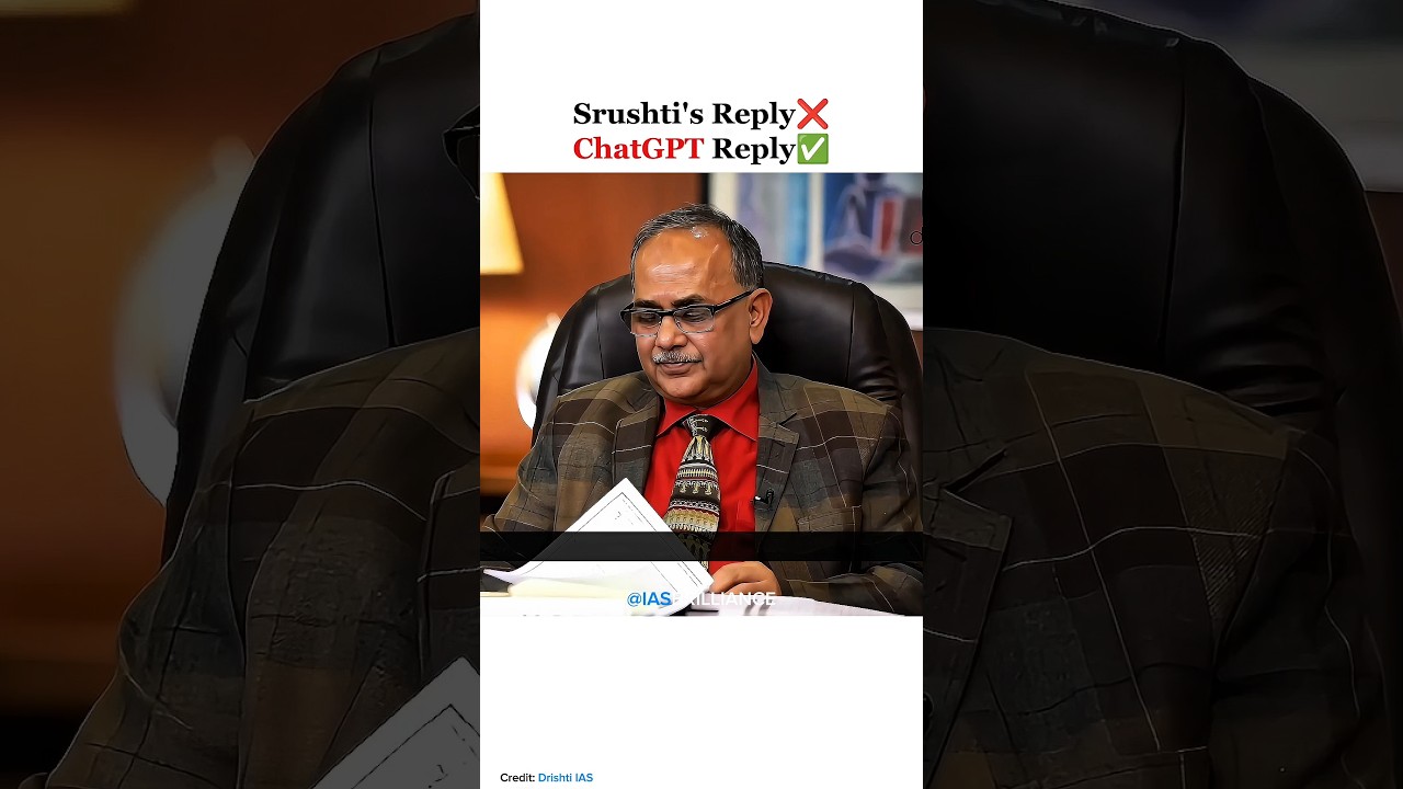 Роботизированный ответ 🤖🔥 | Срушти Джаянт Дешмукх | Лучший студент UPSC | Интервью с IAS