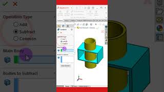 How to use Solidworks combine feature?