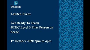 Getting ready to teach Pearson BTEC Level 3 First Person on Scene