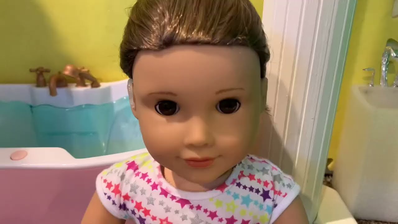 American Girl Doll Joss Kendrick Gives Her Dog A Bath! YouTube