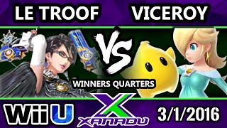 S@X 139 - OCO Le Troof (Bayonetta) Vs. Viceroy (Rosalina) SSB4 Winners Quarters - Smash 4