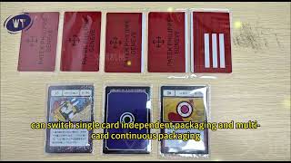 Fully automatic high-speed card packaging machine