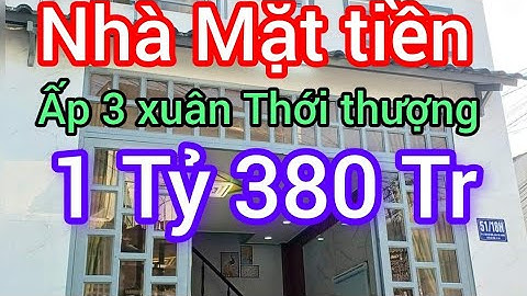 BÁN NHÀ 1,38 TỶ. MẶT TIỀN ẤP 3  XUÂN THỚI THƯỢNG....