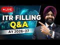 ITR FILING FAQ 2026-27 CA SATBIR SINGH is live