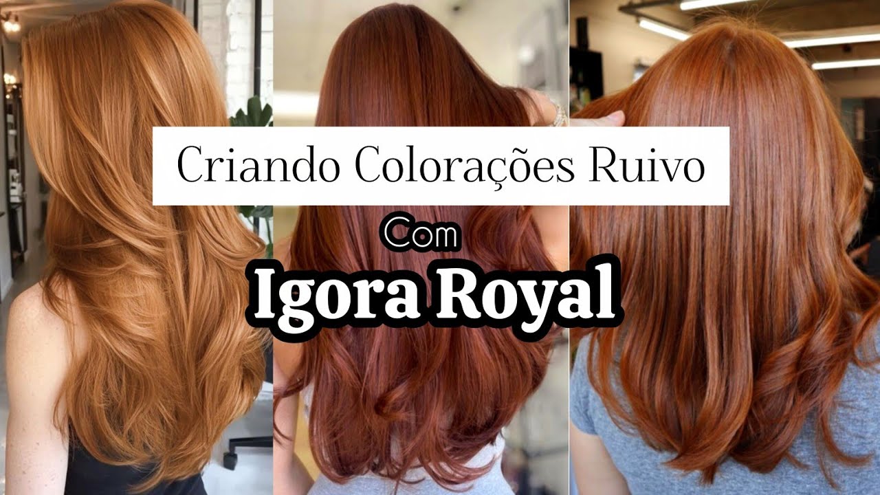 Ruivo Igora 🧡 Misturas Igora : Doce de Leite, Chocolate, Avelã Avermelhado #ruivoigora