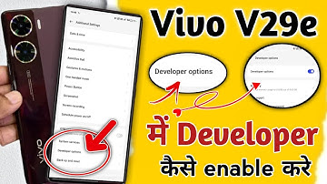 vivo v29e me developer option kaise laye  !! vivi v29e hidden features !! vivo v29e