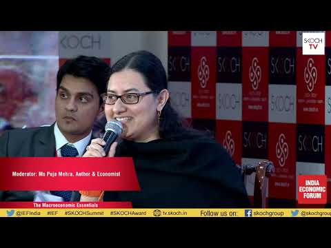 Ms Puja Mehra at the SKOCH Summit: India Economic Forum