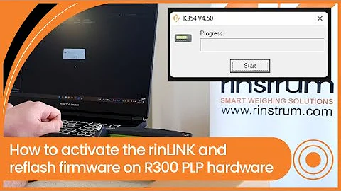 How to activate the rinLINK and reflash firmware on R300 PLP hardware