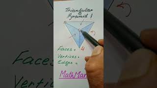 Triangular Pyramid#MathMarrow#Math shorts#Solid figures#Edges and vertices
