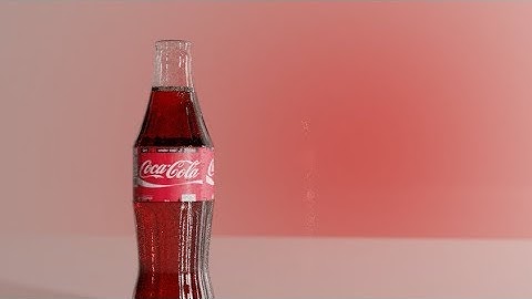 Coke Bottle - Blender Timelapse