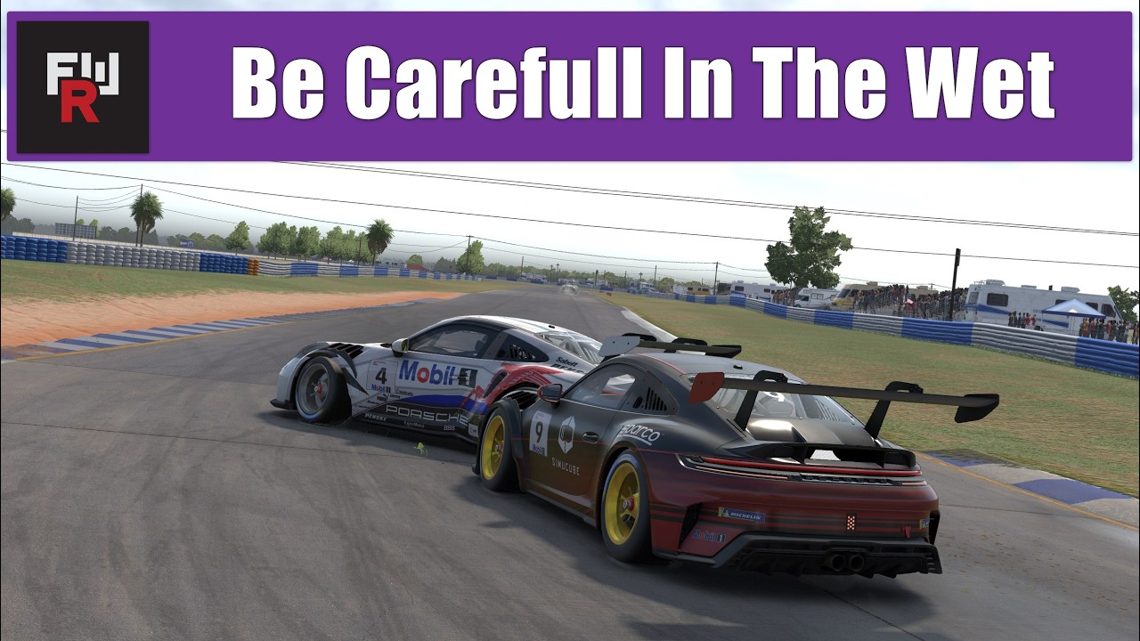 Be Carefull In The Wet | Porsche Cup Fixed - Sebring | Porsche 911 GT3 Cup