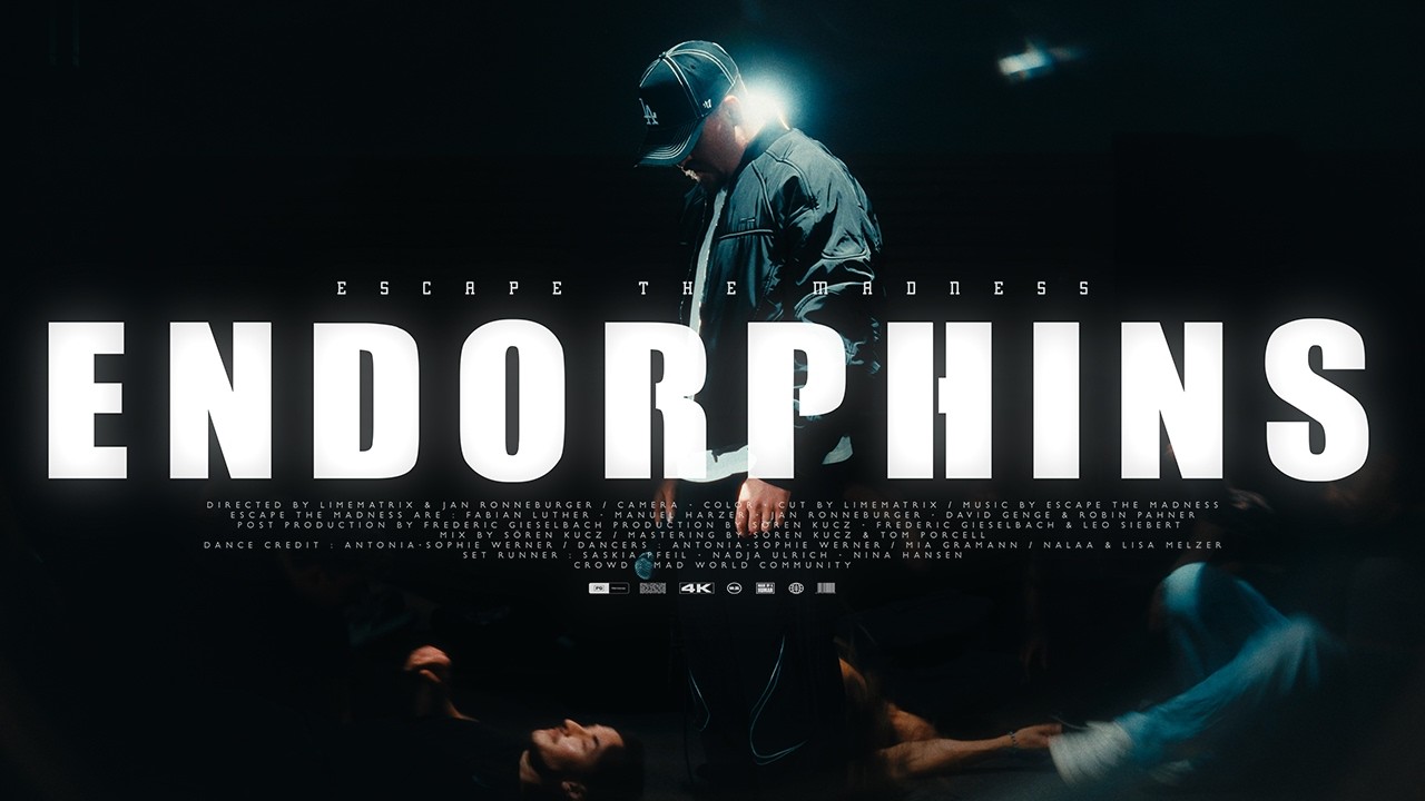 Watch ESCAPE THE MADNESS - Endorphins (Official Video) on YouTube Watch ESCAPE THE MADNESS - Endorphins (Official Video) on YouTube
