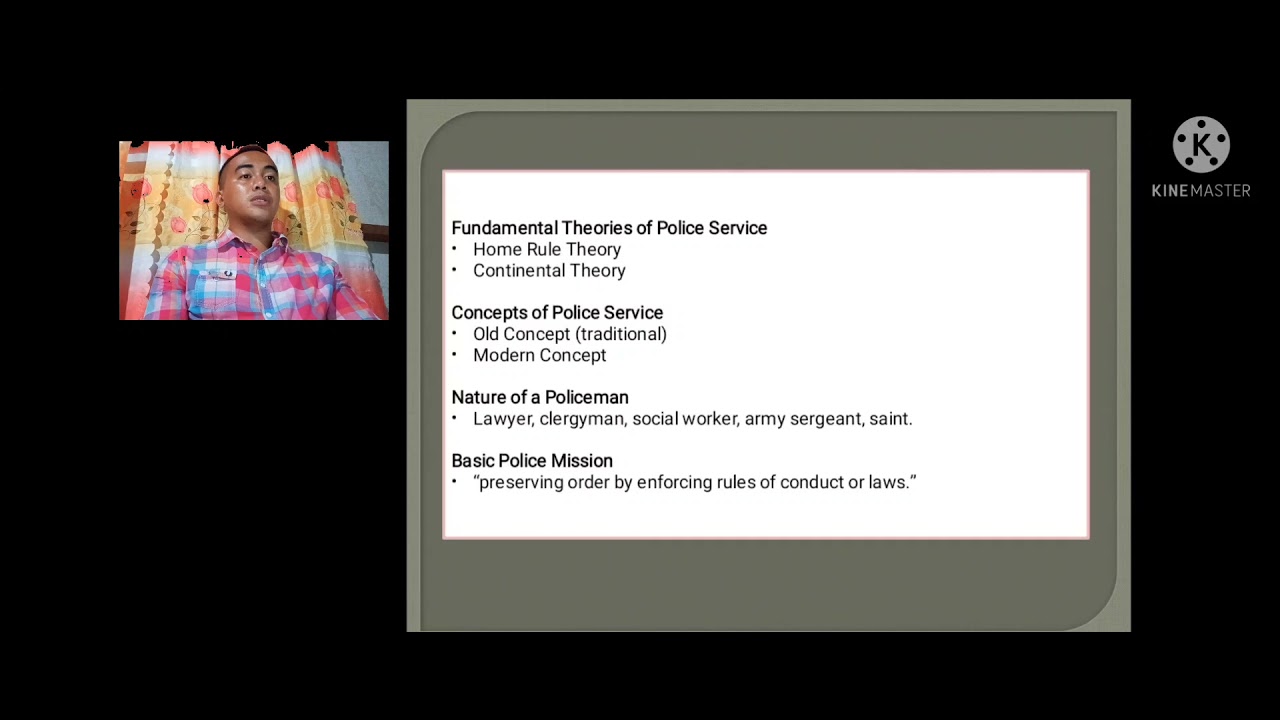 Theory and philosophy of police service