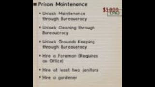 Prison Architect Tutorial: Prison Maintenance Grant