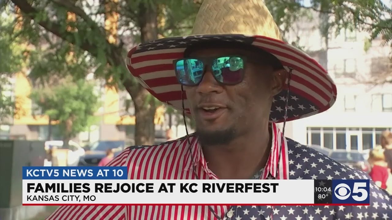 Families rejoice at KC Riverfest as fireworks light up the sky