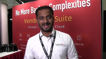 #VMworld 2019 Vembu Video Interview with VMblog