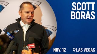 Agent Scott Boras talks Cody Bellinger, Alex Bregman, other free agents at MLB GM Meetings