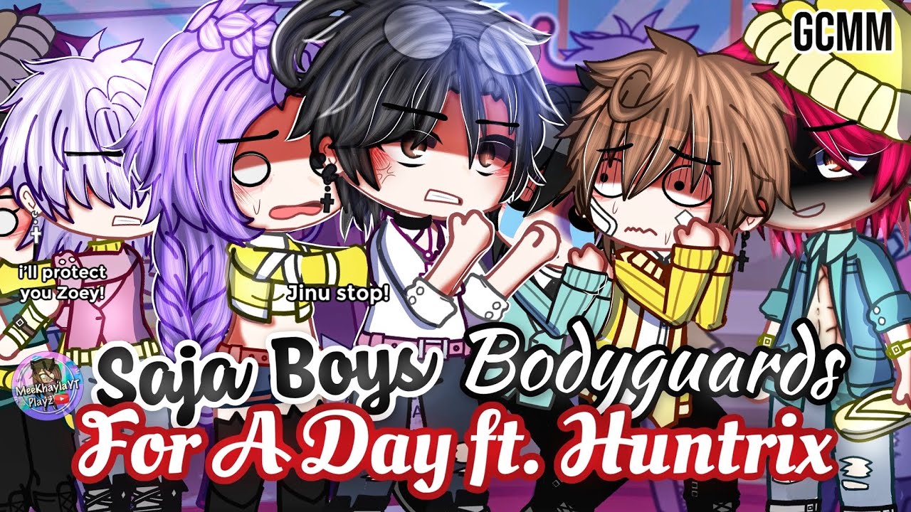 SAJA Boys Bodyguards For A Day при участии HUNTRIX | KPOP Demon Hunters | Мини-фильм Gacha Club G...