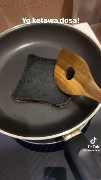 tutorial masak roti gosong😂😂😂