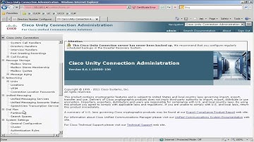 Cisco Business Edition 6000 (BE6K) - Unity Connection 8.6 Configuration